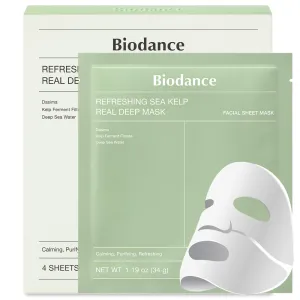 [ BIODANCE ] Refreshing Sea Kelp Real Deep Mask 1.19 oz x 4 ea