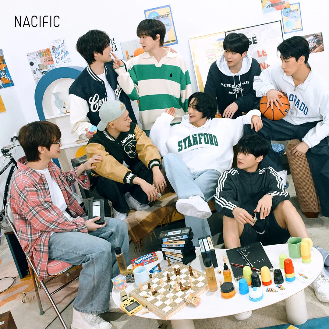 [ NACIFIC ] x ATEEZ Uyu Cream 4-Piece Skincare Set, with 8 PCS Photo Cards