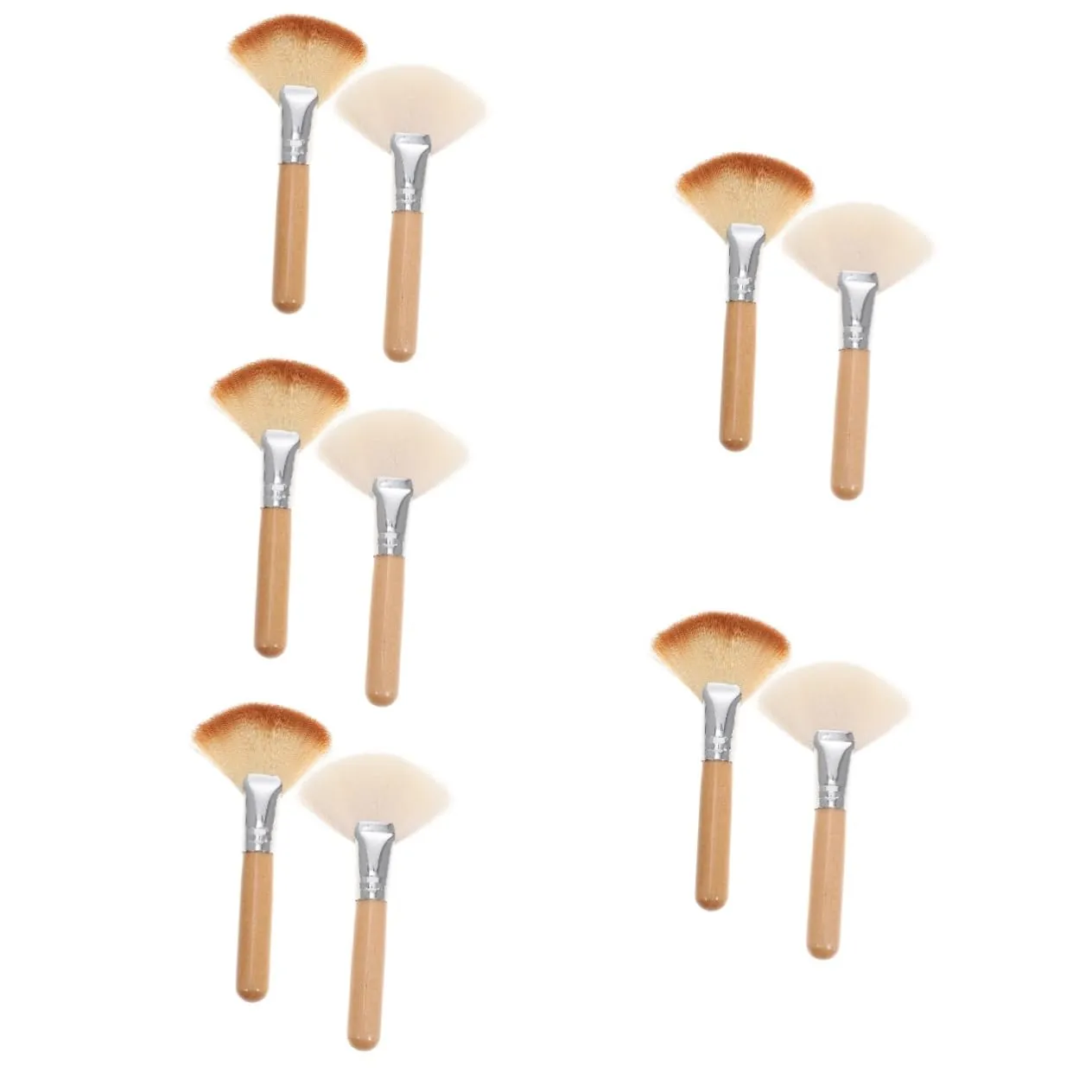10pcs Makeup Brush Premium Hair for Loose Powder Blush and Highlighting Soft Dense Bristles for Application for Professionals and Makeup Enthusiasts