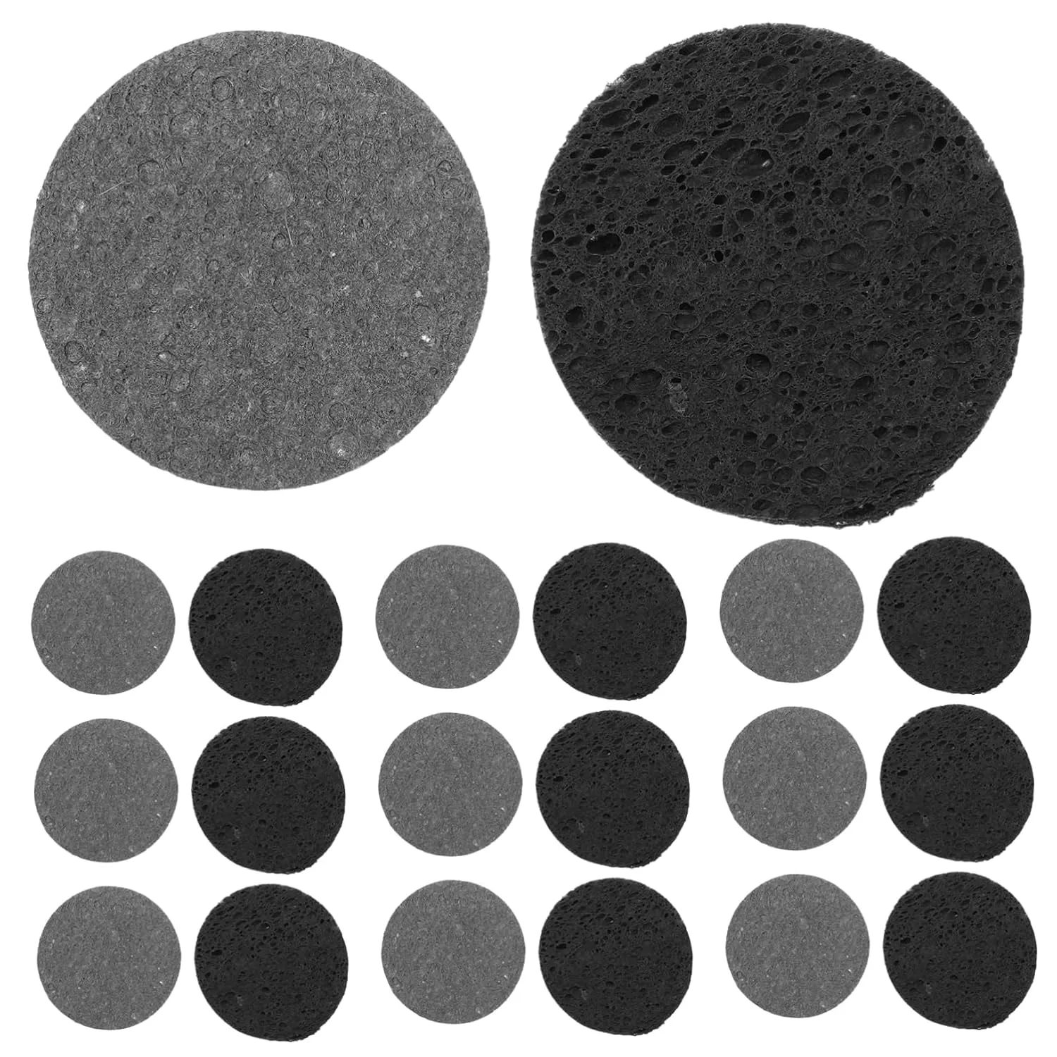 10pcs Round Makeup Sponges Wood Pulp Face Pads for Gentle Exfoliation Deep Cleansing for Daily Use and Travel