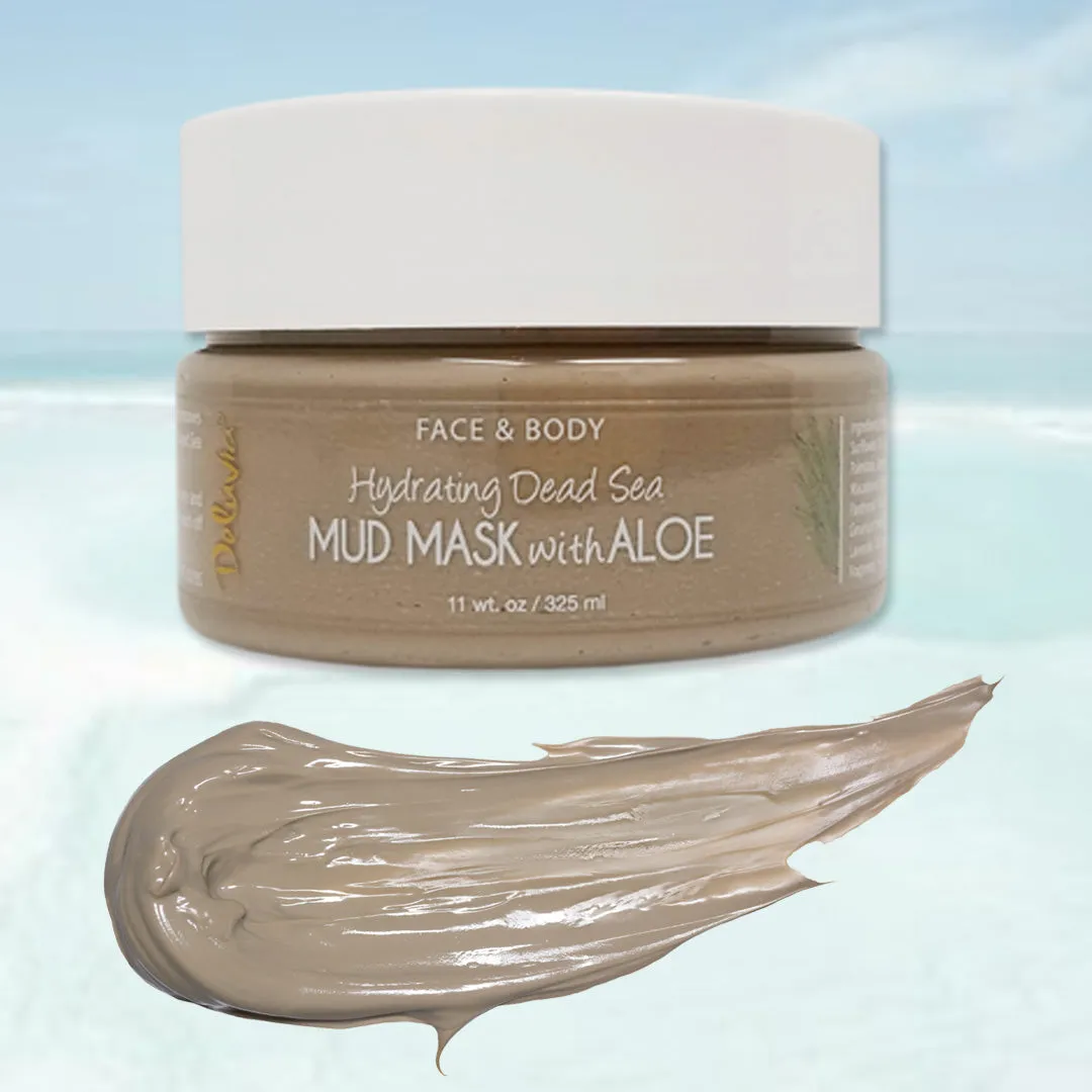 11 oz Hydrating Face & Body Mud Mask with Brush Applicator