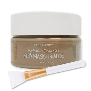 11 oz Hydrating Face & Body Mud Mask with Brush Applicator