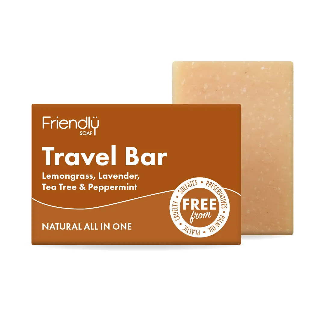 12 Pack - Travel Bar - Lemongrass, Lavender, Tea Tree & Peppermint