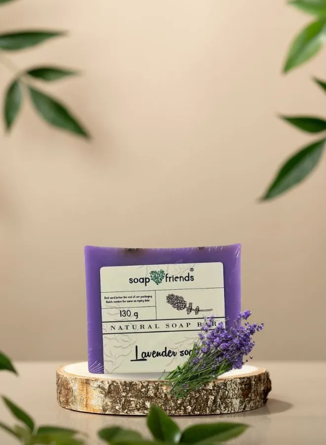130g Provence Lavendar Soap Bar for Daily Cleansing with Rich Moisturizing | Handcrafted with Natural Ingredients Lavender Soap Bar  for everyday use