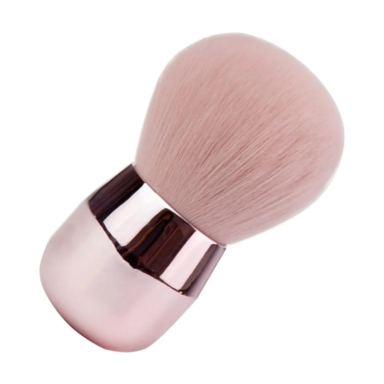 1Pc Mushroom Shape Loose Powder Makeup Brush Handle Cosmetic Tool for Blusher Foundation Application Soft Bristles for Even Coverage Professional Home Use