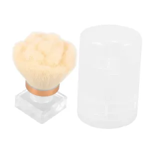 1set Nail Brush Applicators Small Makeup Brush for Nail Art Dust Cleaning Comfortable Grip for Loose Powder Blush Stable Design Case
