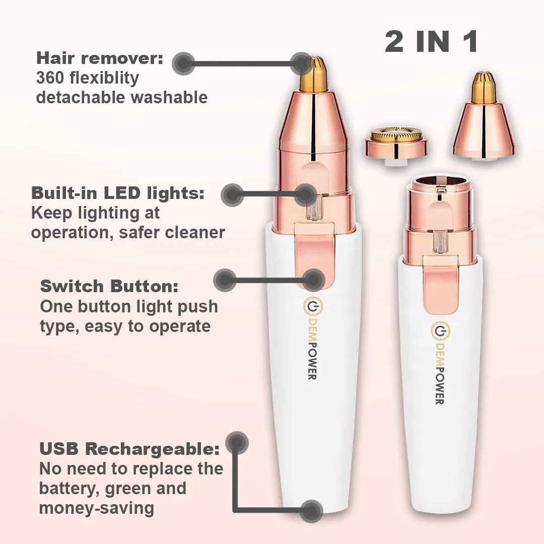 2 IN 1 Eyebrow Razor and Trimmer