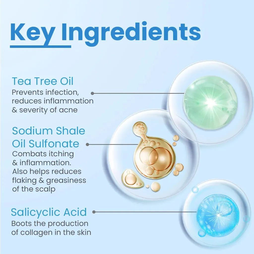 2% Salicylic Acid   0.3% Tea Tree oil for Anti Dandruff Shampoo, FCL T Shampoo