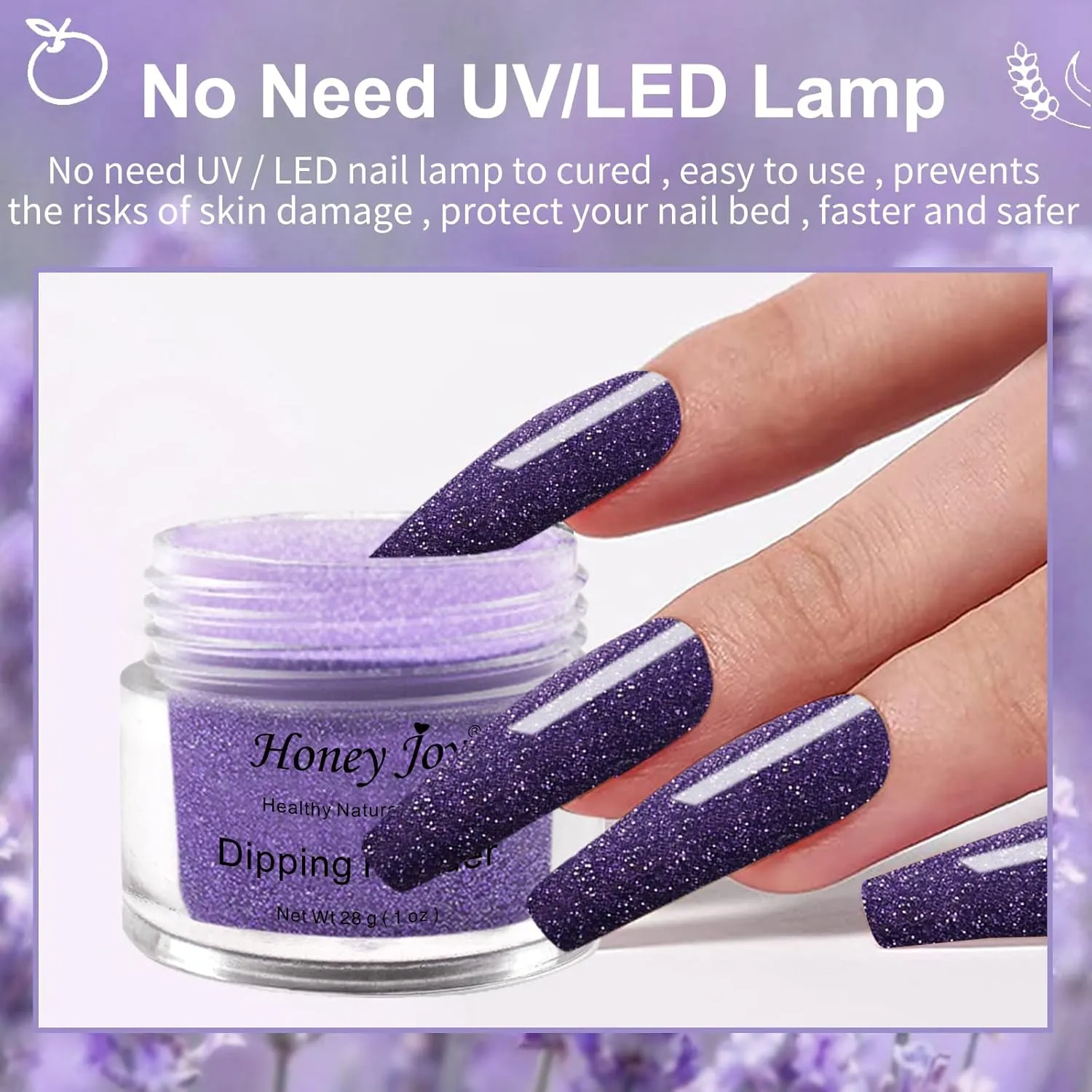 28g/Box Colorful Dipping Powder Without Lamp Cure Nails Dip Powder Gel Nail Color Powder Natural Dry (no.27)