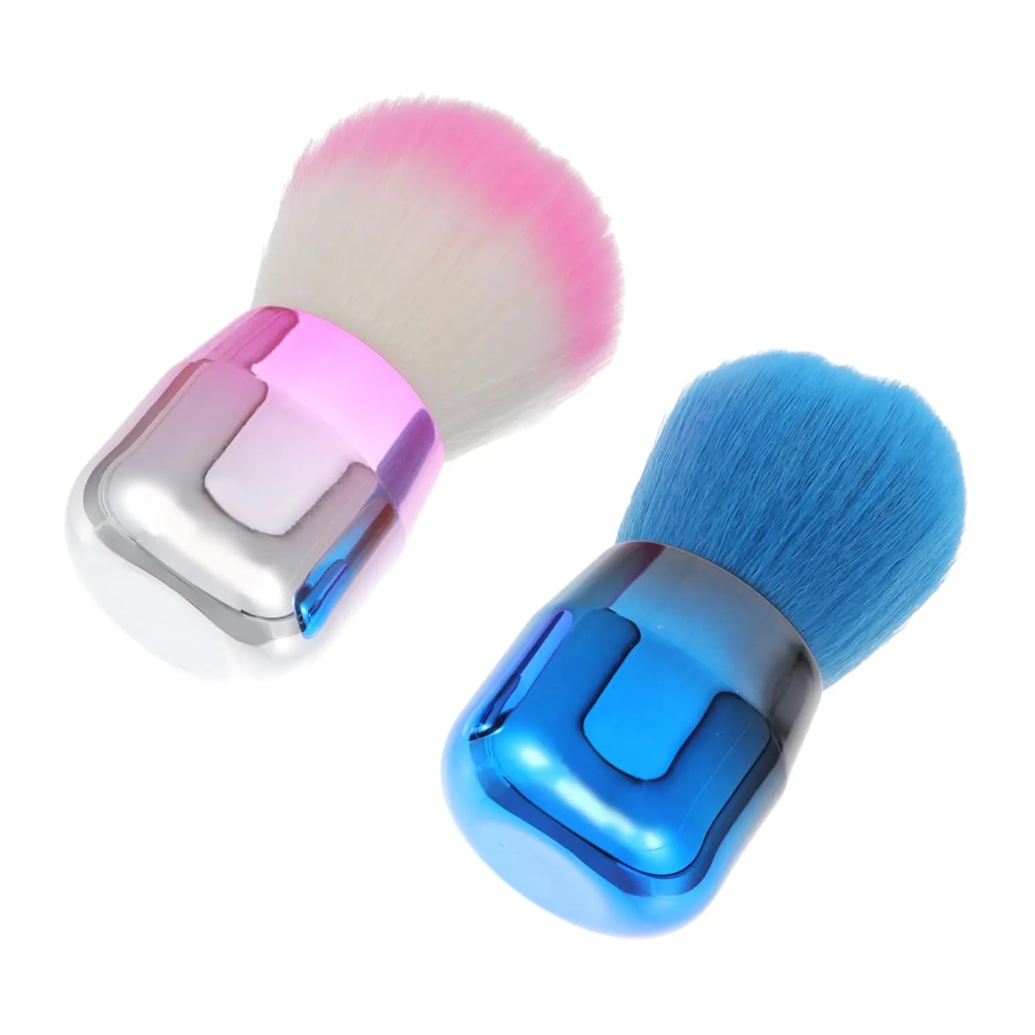 2pcs Mushroom Shape Makeup Brush Set Buffing Brush Dust Powder Remover Portable Blush Brush for Loose Powder Makeup Face Makeup Tools