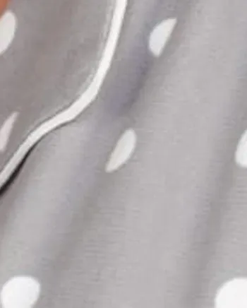 3 Piece Pajama Set | Grey Polka Dots