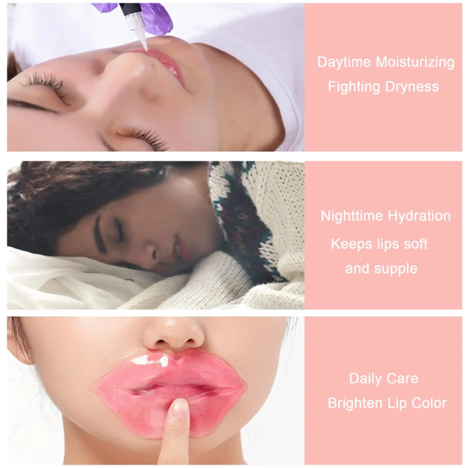 30 PCS Lip Mask,Collagen Lip Masks Sheet for Dry Lips, Moisture Lip Care Mask Anti-Wrinkle, Anti-Aging, Firms Hydrates Lips,Remove Dead Skin and Lightens Lip Lines for Women Lip Care Product