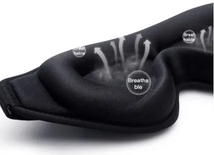 3D EYE SLEEP MASK FOR LASH EXTENSIONS BLACK