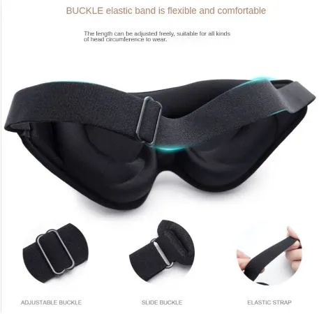 3D EYE SLEEP MASK FOR LASH EXTENSIONS BLACK