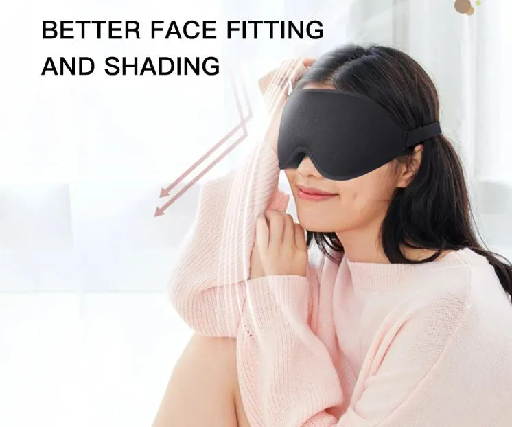 3D EYE SLEEP MASK FOR LASH EXTENSIONS BLACK
