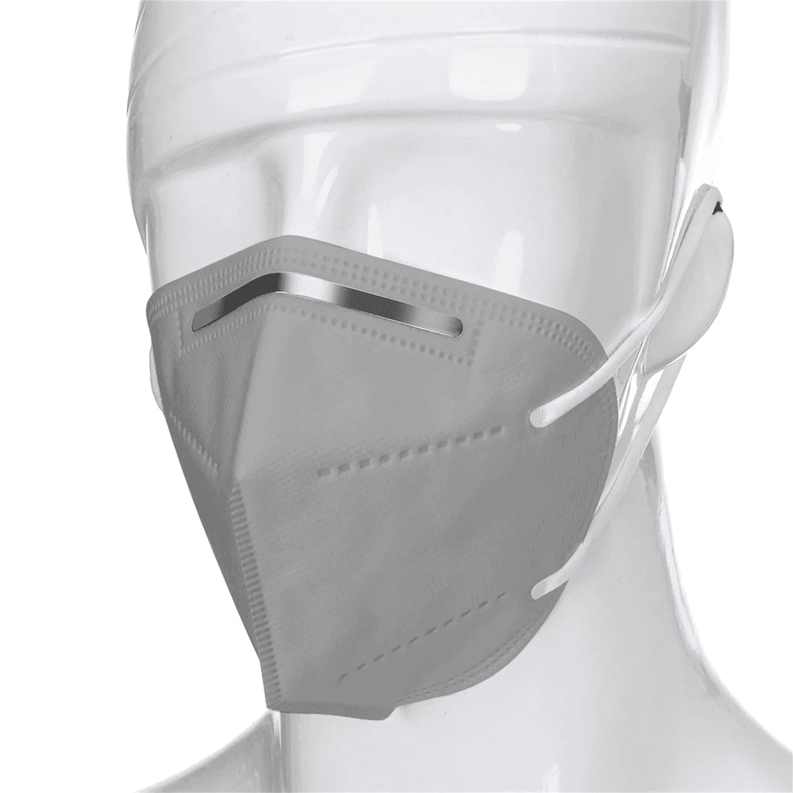 50PC White Anti-Dust Mask For Adult Protection 5-Layer Filter Mouth Mask