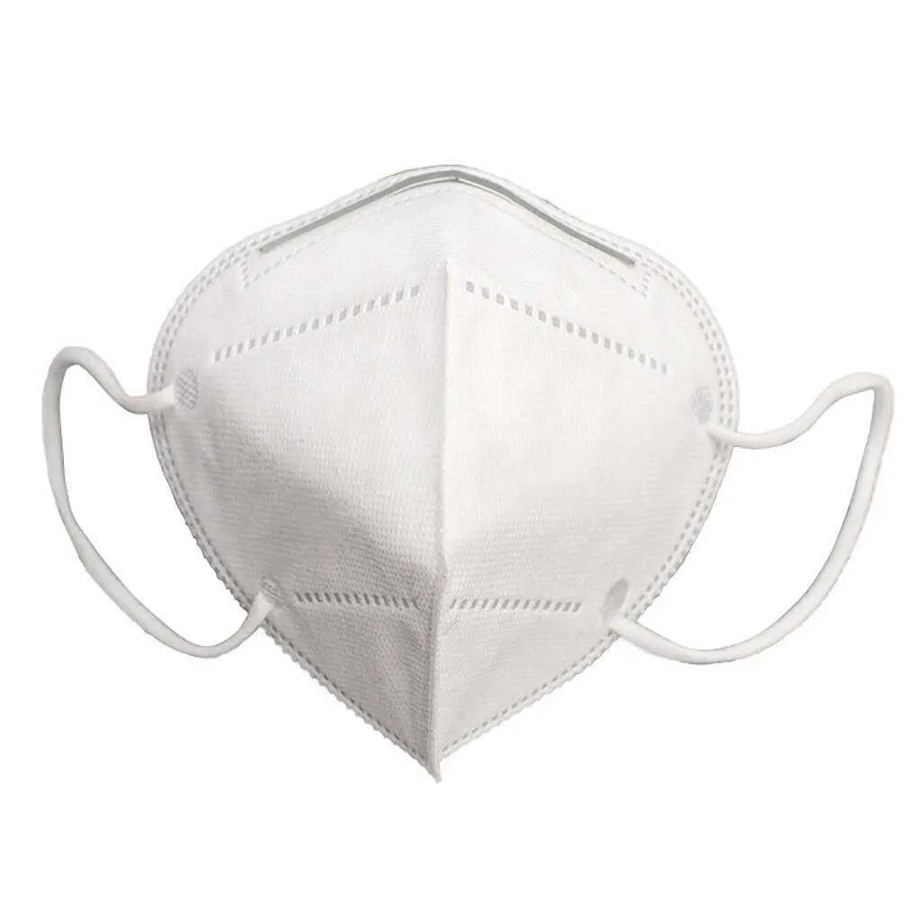 50PC White Anti-Dust Mask For Adult Protection 5-Layer Filter Mouth Mask