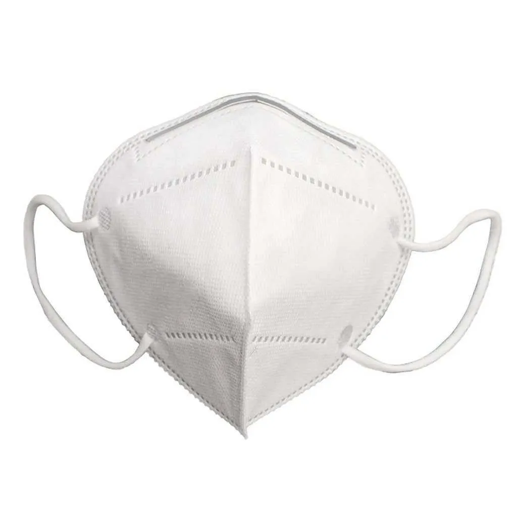 50PC White Anti-Dust Mask For Adult Protection 5-Layer Filter Mouth Mask
