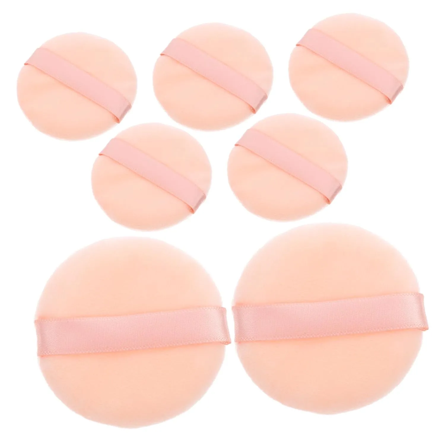 7pcs Non-latex Puff Face Powder Puffs Foundation Makeup Puffs Powder Foundation Puffs Makeup Sponge Puffs Wet Dry Powder Puffs Facial Powder Puffs Loose Powder Puffs Cosmetic Tools