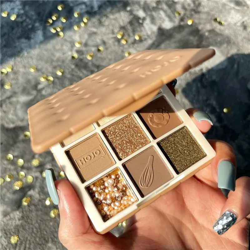 9 Color Shimmer Matte Eye Shadow Palette Glitter Metallic Pigmented Eyeshadow Pallete Waterproof Makeup Palette Cosmetic アイシャドー