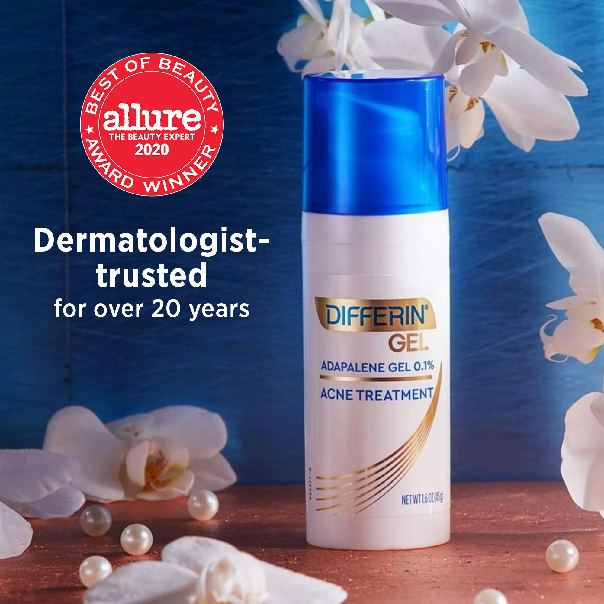 Acne Treatment Differin Gel for Face with Adapalene, Clears and Prevents Acne, Up to 30 Day Supply, 15g Pump