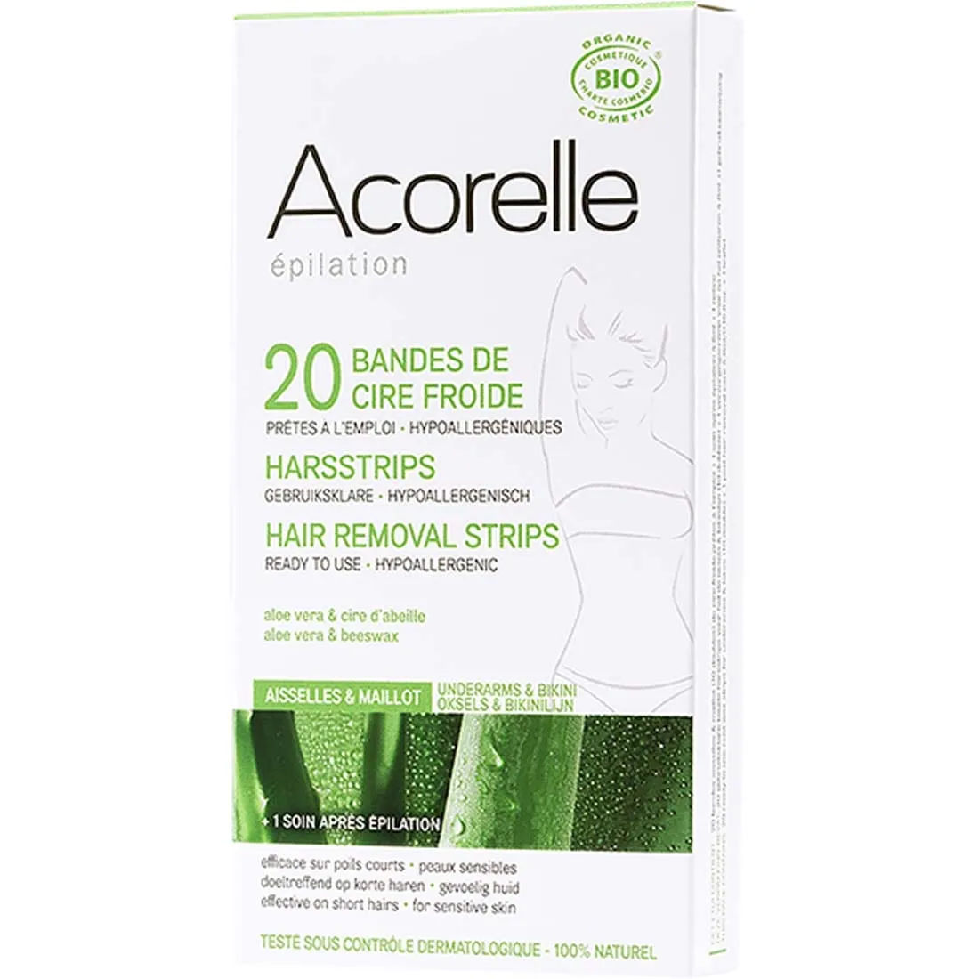 Acorelle Hair Removal: Bikini & Underarm, 20 Pack
