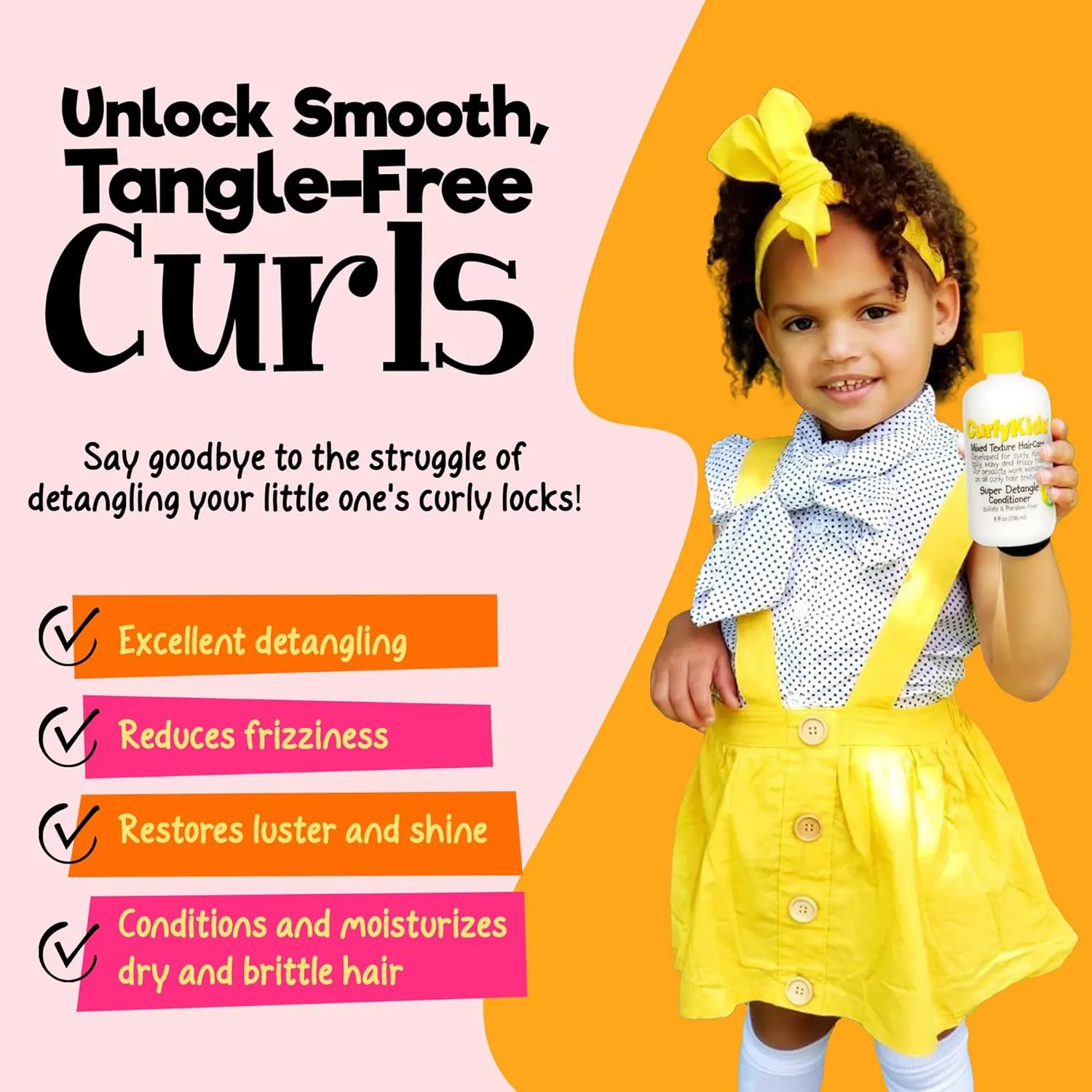 Advance Beauty Care Curly Kids Mixed Textured Super Detangle Conditioner 236ml