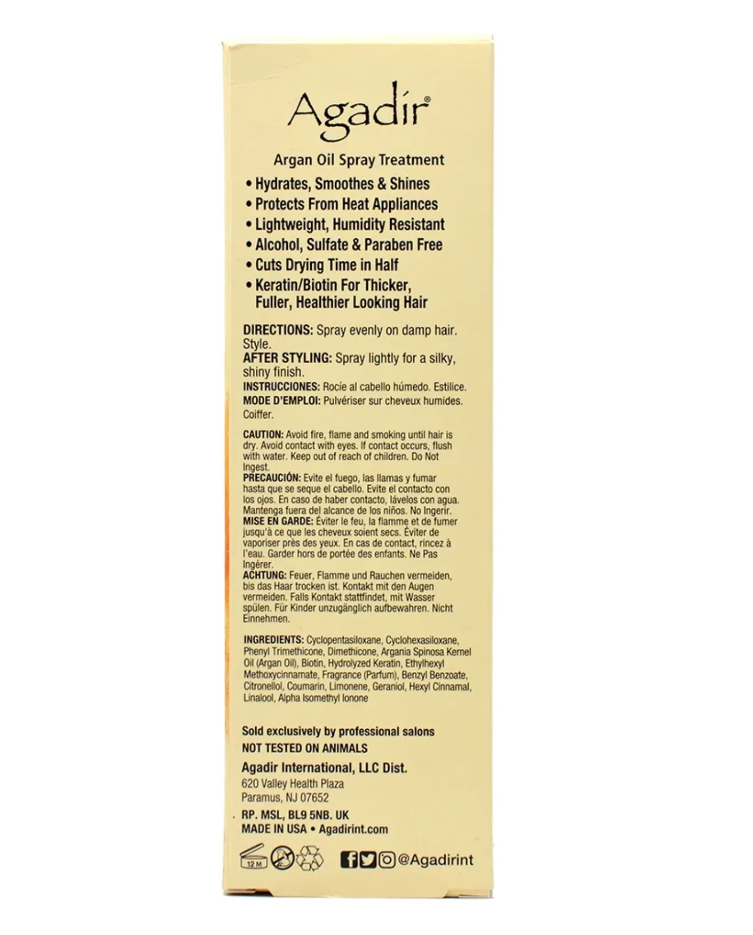 Agadir Argan Oil Spray Treatment 5.1 oz