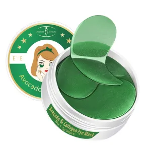 AICHUN BEAUTY 30 Pair Collagen Eye Mask Patch Hydro Gel Pad Anti-Wrinkle Dark Circles Bags Soft Smooth Skin Care Hydration Moisturizing (AVOCADO) Avocado