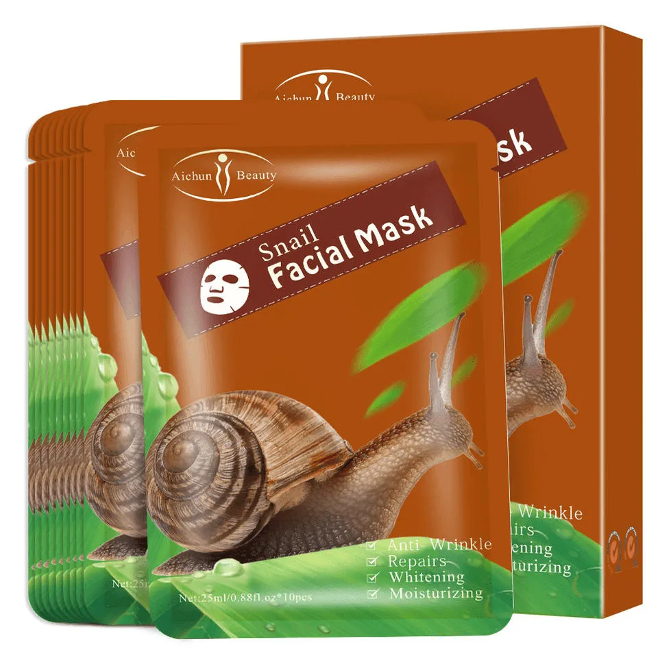 Aichun Beauty Snail Facial Mask - 3pcs
