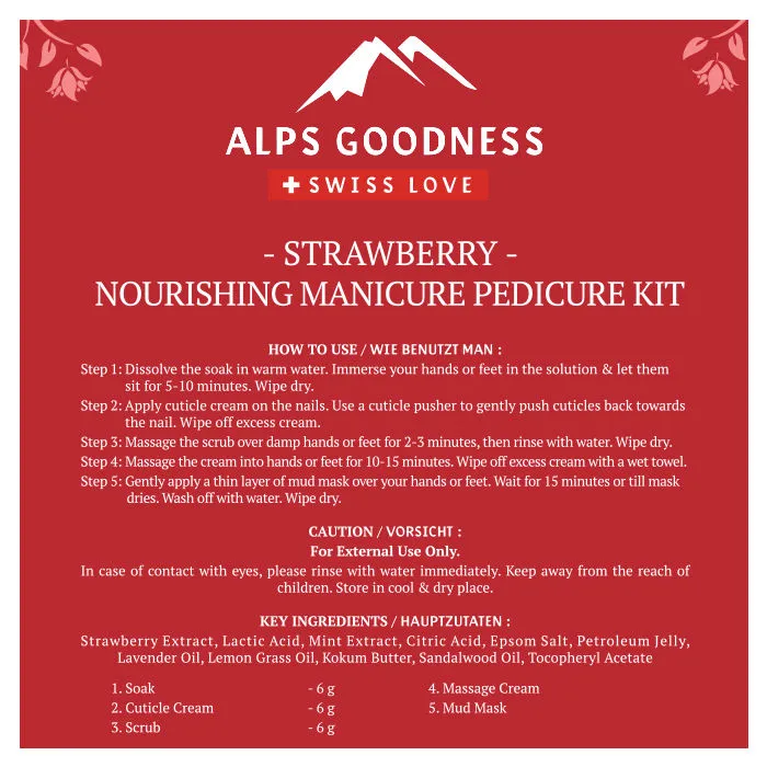 Alps Goodness Strawberry Nourishing Manicure Pedicure Kit (34 g)