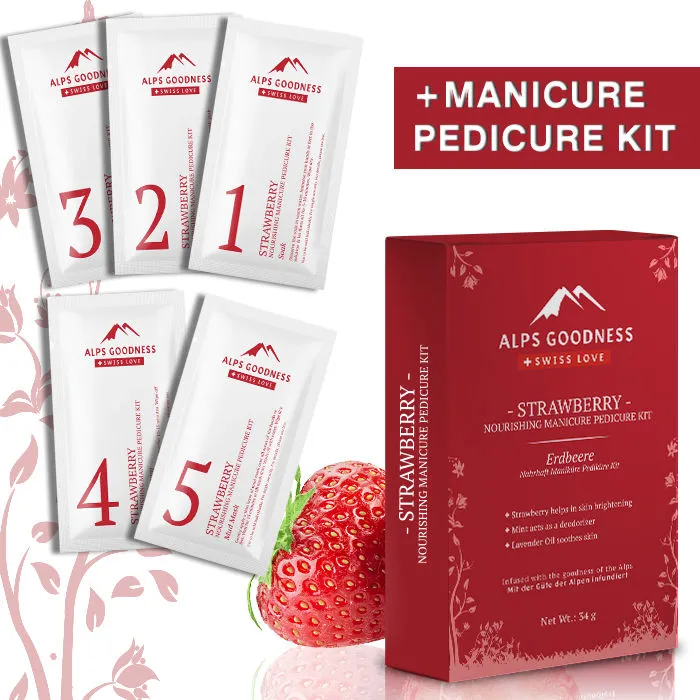 Alps Goodness Strawberry Nourishing Manicure Pedicure Kit (34 g)