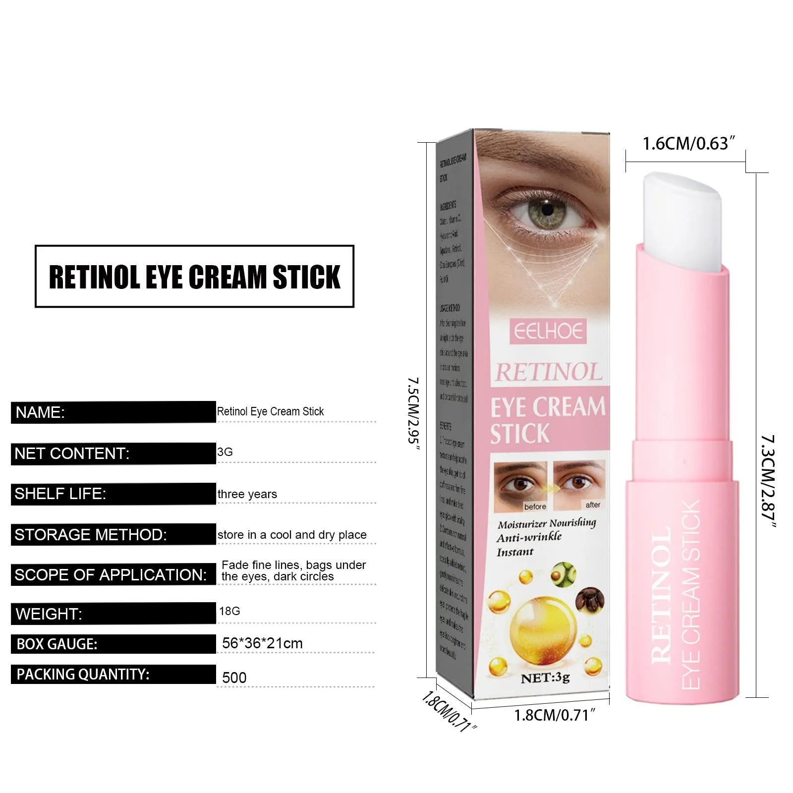 Amazing Retinol Face Lifting Moisturizing Stick Balm