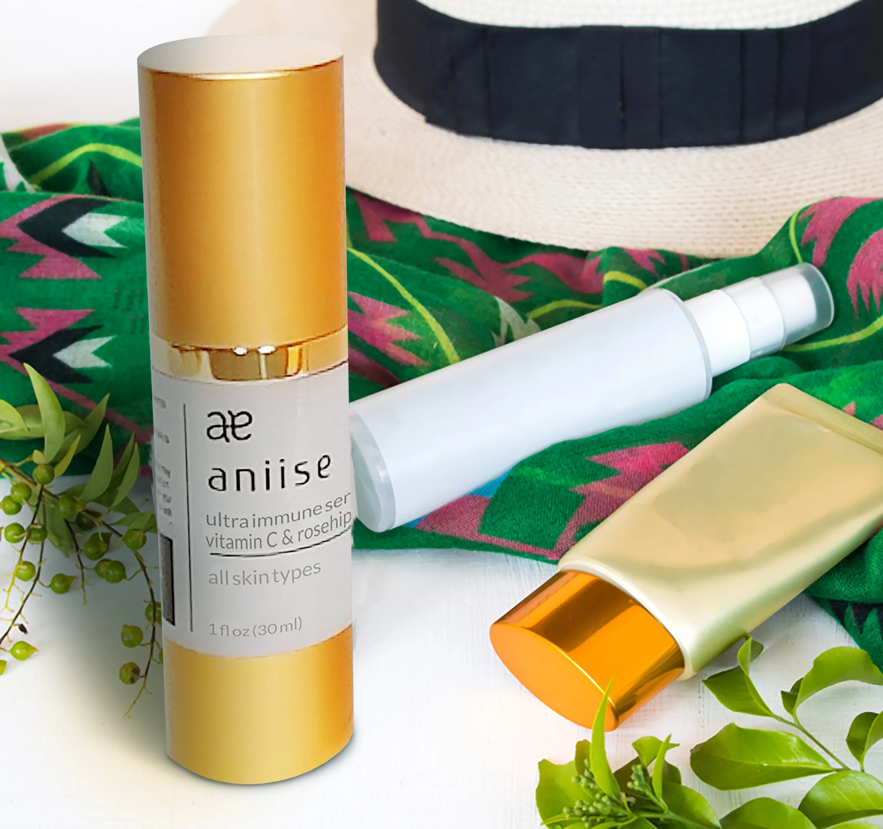 Aniise Ultra Immune Face & Neck Serum, Vitamin C with Rosehip Seed Oil