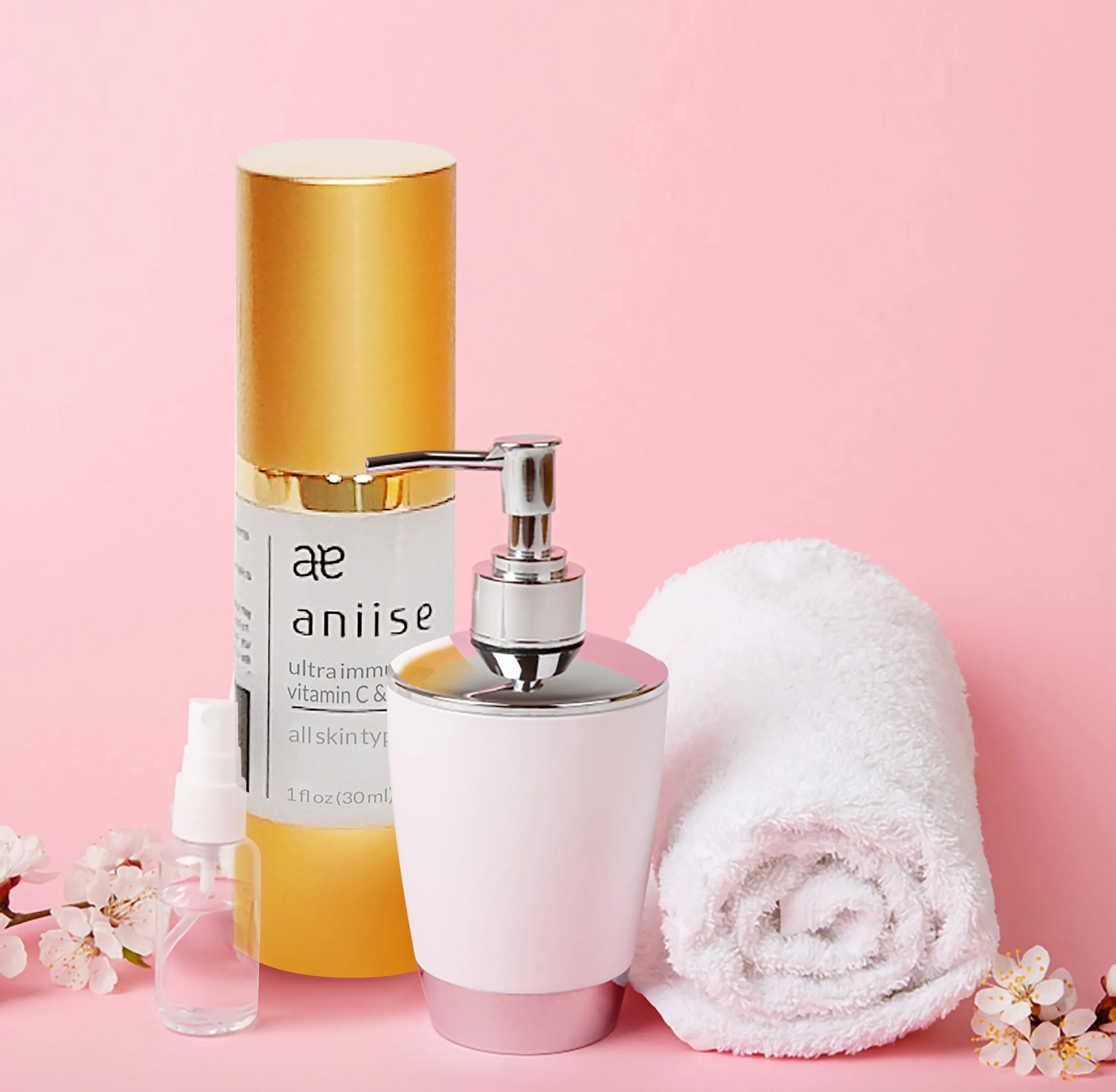 Aniise Ultra Immune Face & Neck Serum, Vitamin C with Rosehip Seed Oil