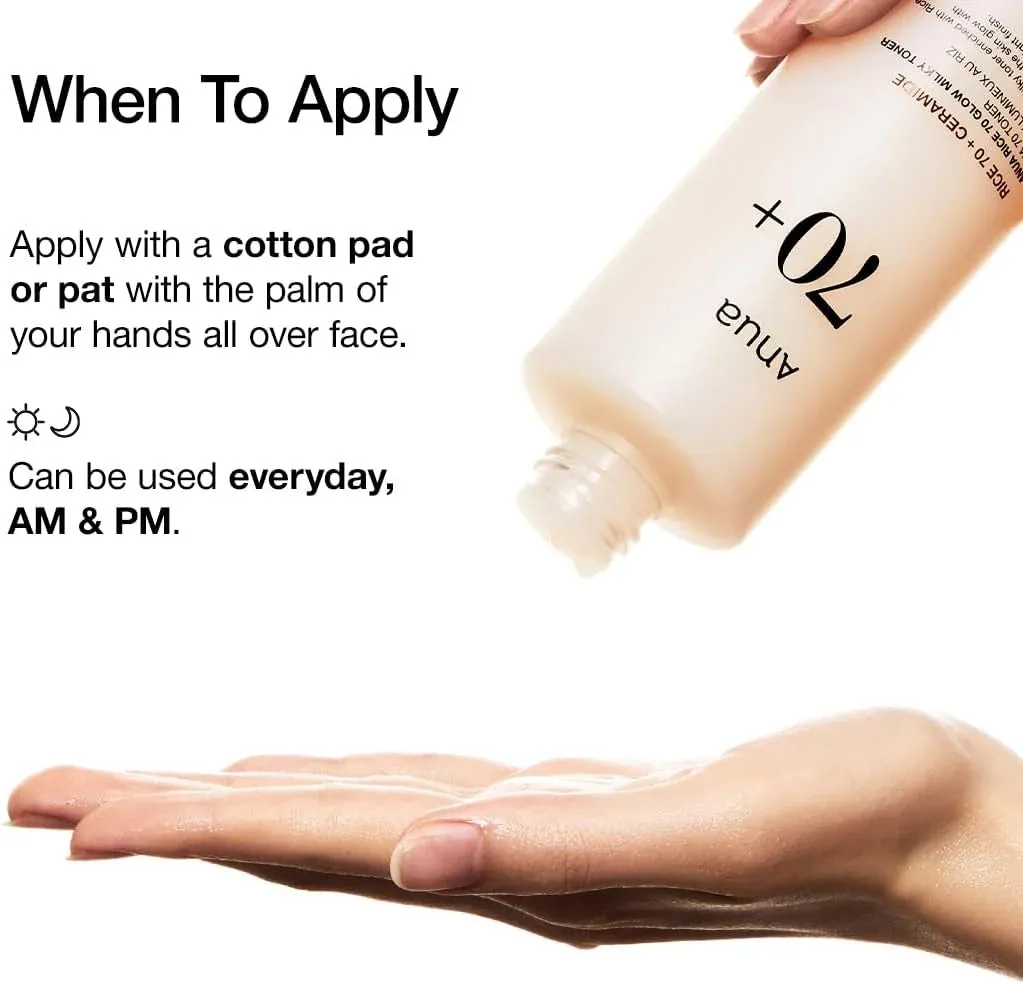 Anua - Rice 70 Glow Milky Toner - 250ml
