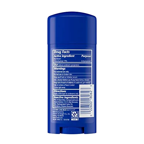 Arrid XX Solid Antiperspirant & Deodorant, Unscented, 2.6 Ounce (Pack of 2)