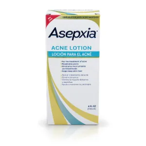 Asepxia Lotion with Salicylic Acid Facial Pimple & Blackhead Acne Lotion - 4 oz. (118g) - Case of 10