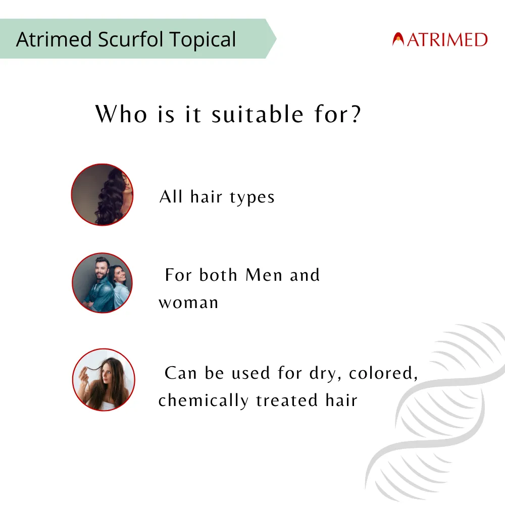 Atrimed Scurfol Anti-Dandruff Shampoo | Pack of 2 | 100ml Each