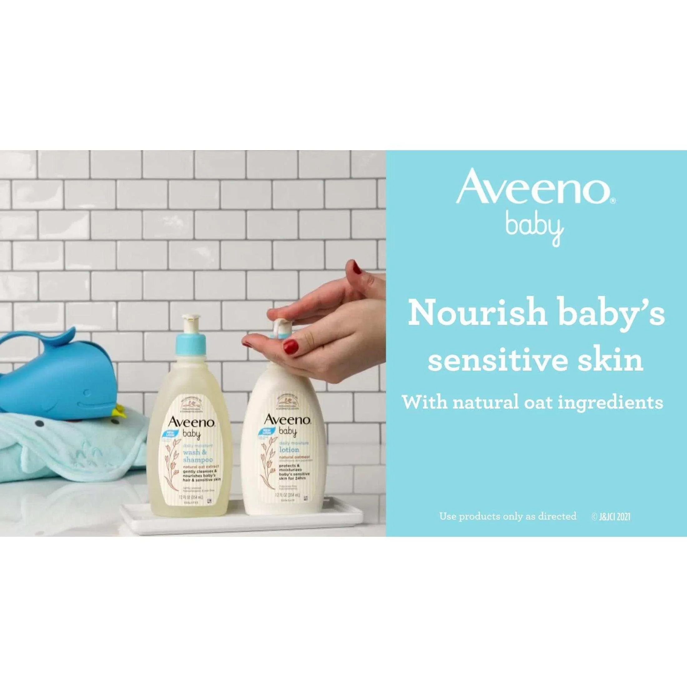 Aveeno Baby Daily Moisture Body Lotion for Delicate Skin with Colloidal Oatmeal - 8oz