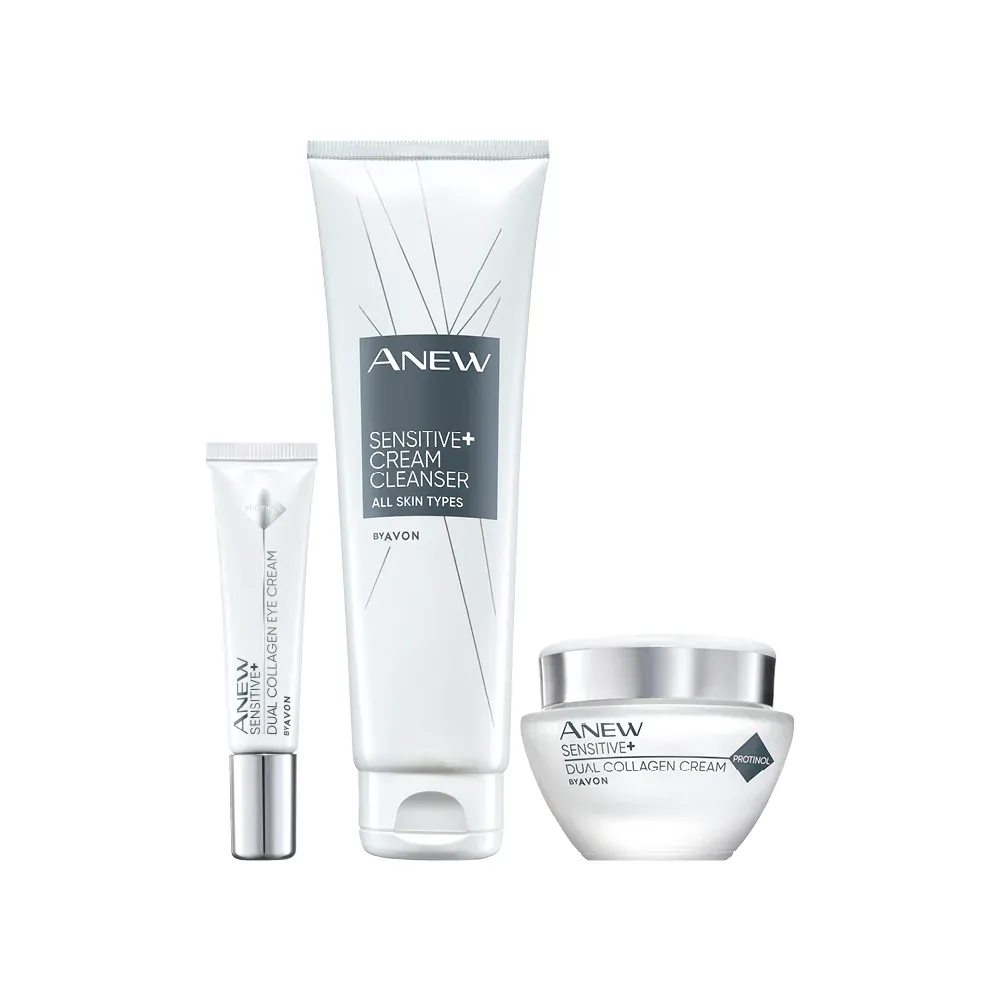 Avon Anew Sensitive  Dual Collagen Collection Set