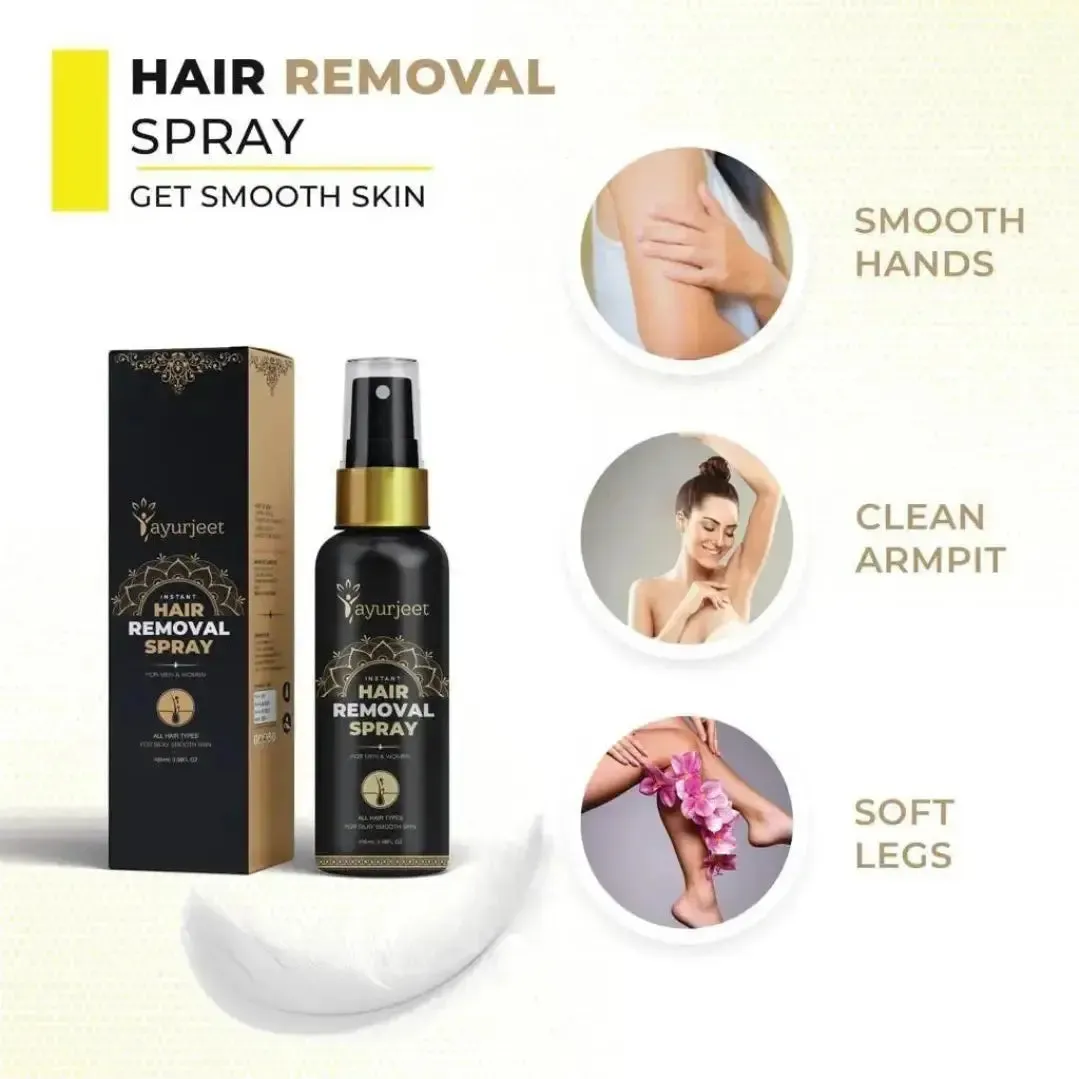 Ayurjeet Herbal Hair Removal Spray 100ml (Pack of 2)
