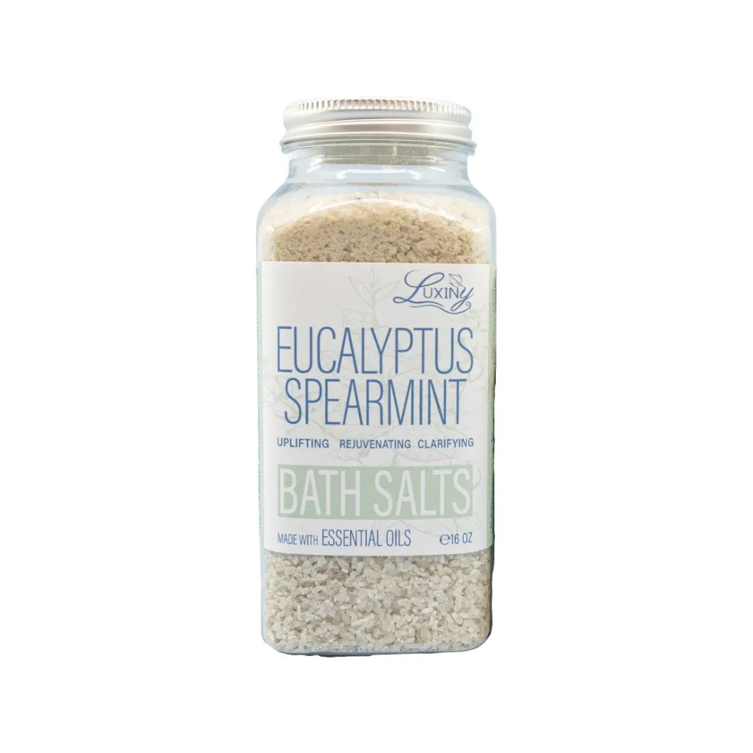 Bath Salts Eucalyptus Spearmint Essential Oil 20 oz