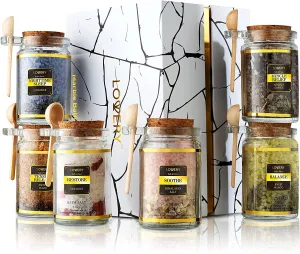 Bath Salts Gift Set - 12Pc Scented Spa Soaks