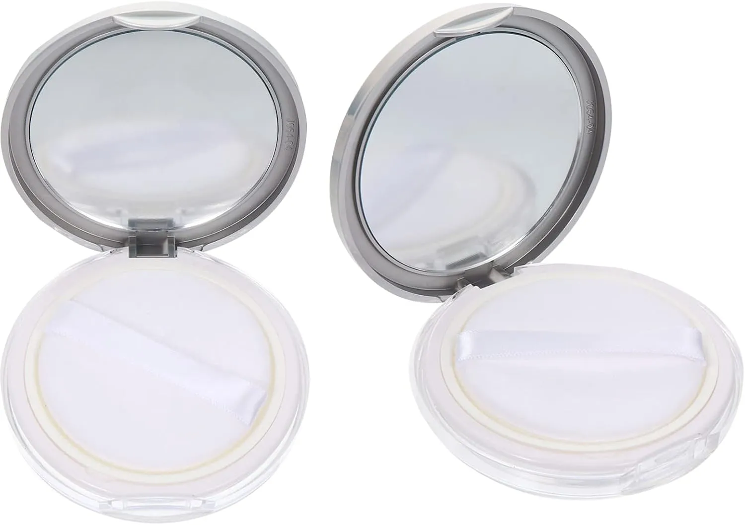 Beaupretty 2pcs Box Powder Box Loose Powder Container Pressed Powder Face Remote Holder Wall Mount Cosmetic Powder Case Empty Powder Case Round Empty Toner Plastic Travel Simple