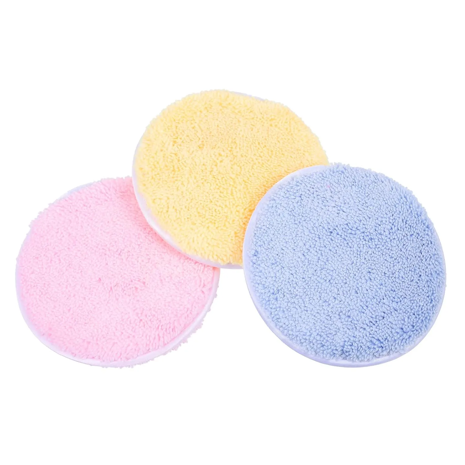 Beaupretty 3pcs Makeup Remover Pads for Blending Setting Powder Puff Cosmetics Puff Rounded Face