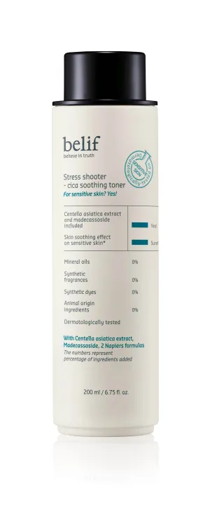 Belif Stress Shooter - Cica Soothing Toner 200 ml