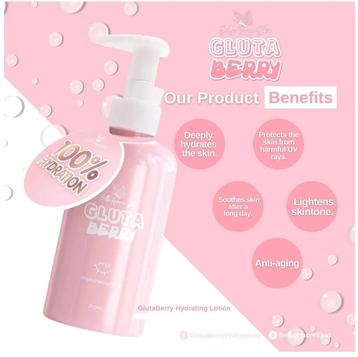 BELLA AMORE - Gluta Berry Lotion 200ml