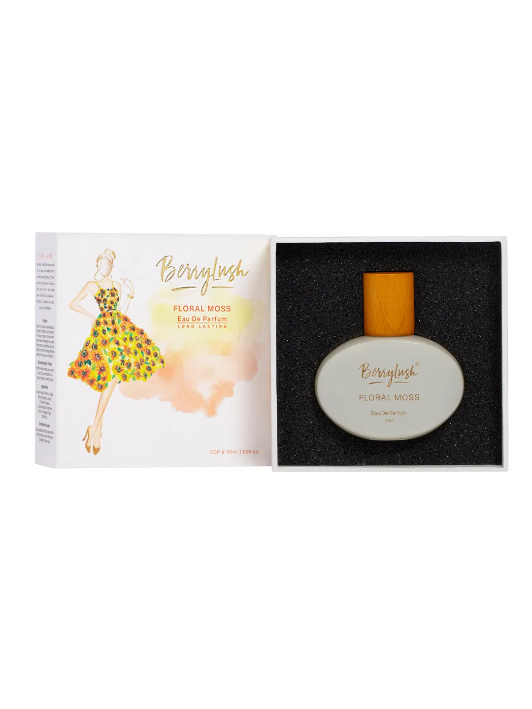 Berrylush Women Floral Moss Eau De Parfum Long Lasting Brunch Perfume - 50ml