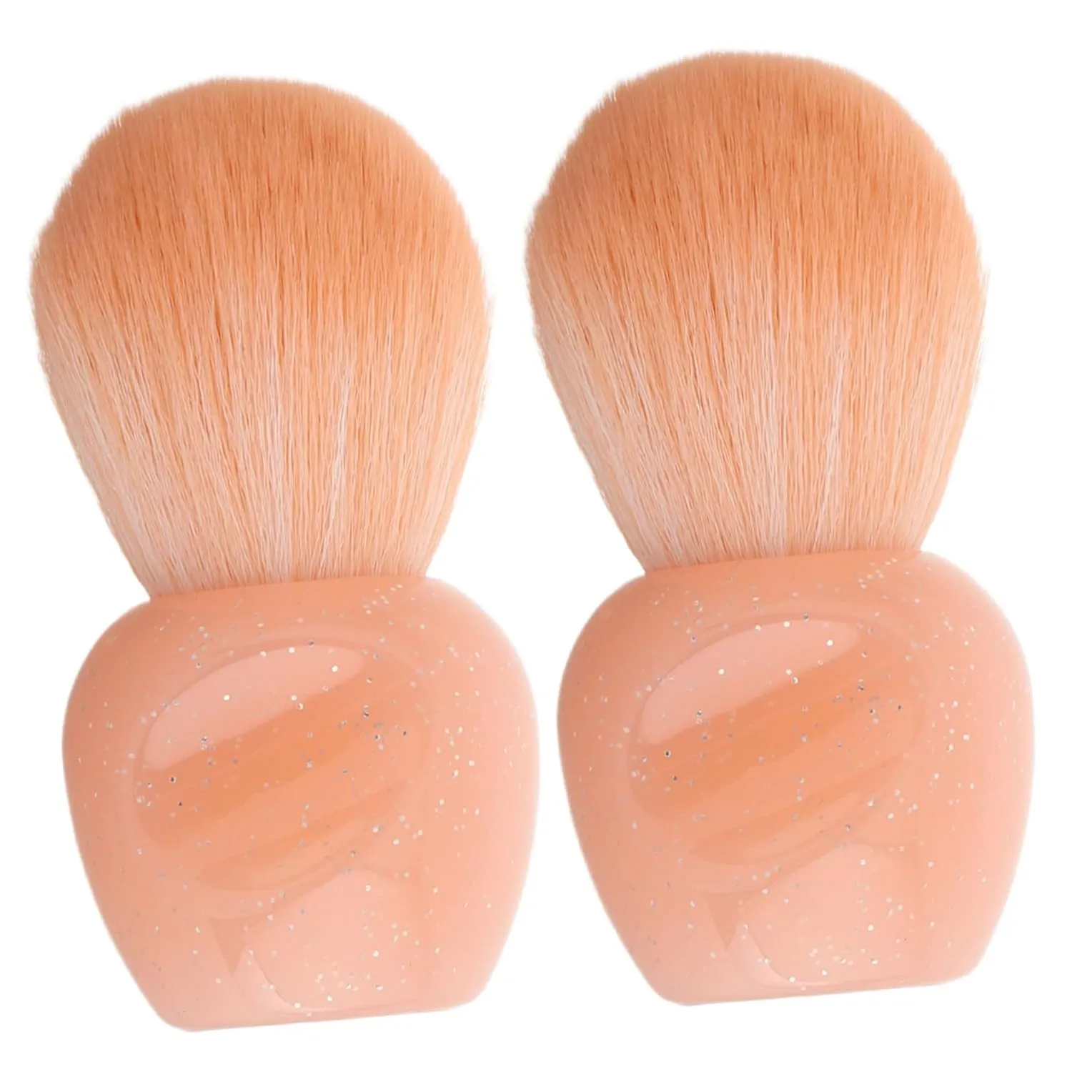 BESTYASH 2pcs Face Powder Brush for Loose Powder and Blush Nail Art Makeup Brush Set Travel-size Makeup Supplies